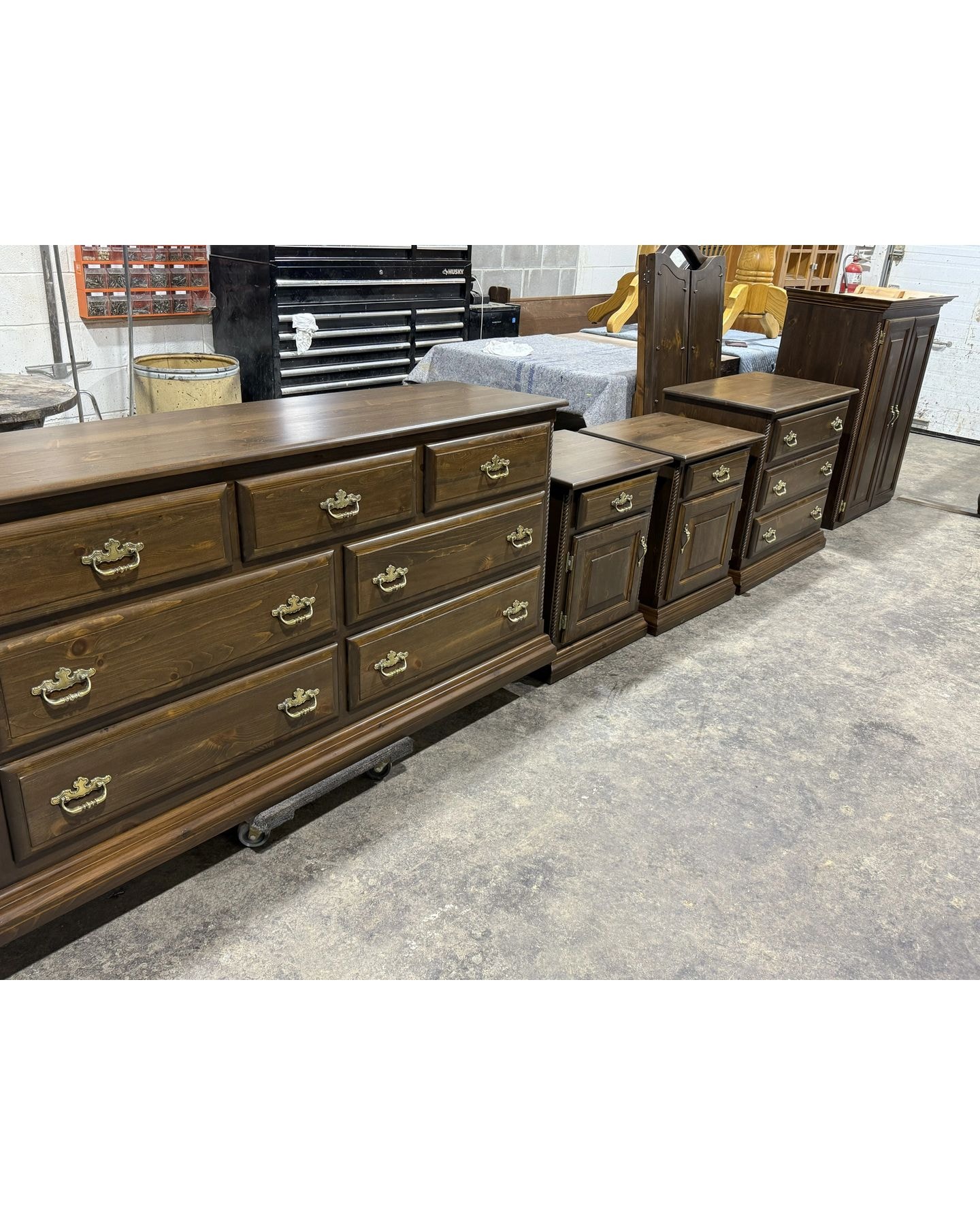 Restored antique furniture piece